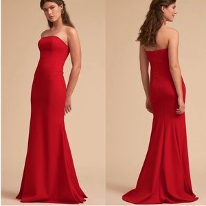 Like new BHLDN Tess Maxi Dress - Long Red Gown -reposhing because of size